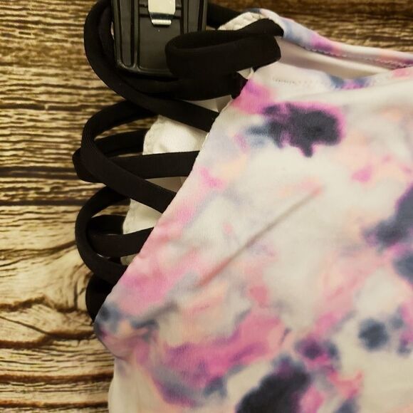 Pink bikini bottoms multicolored/ black Medium - Picture 6 of 6